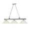 Z-Lite Cordon 3 Light Billiard, Brushed Nickel & White Mottle 2306-3BN-WM16 - alternate 6